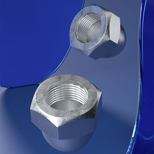 Écrous hexagonaux Baifit M14 en acier au carbone zingué classe C pour l'industrie de la construction - Product Image 4