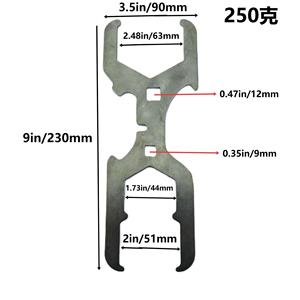 Jeu de clés à filtre pour évier de plombier réglable à 3 voies pour écrous de 4,45 5,08 6,35 cm Livré dans une boîte - Product Image 5