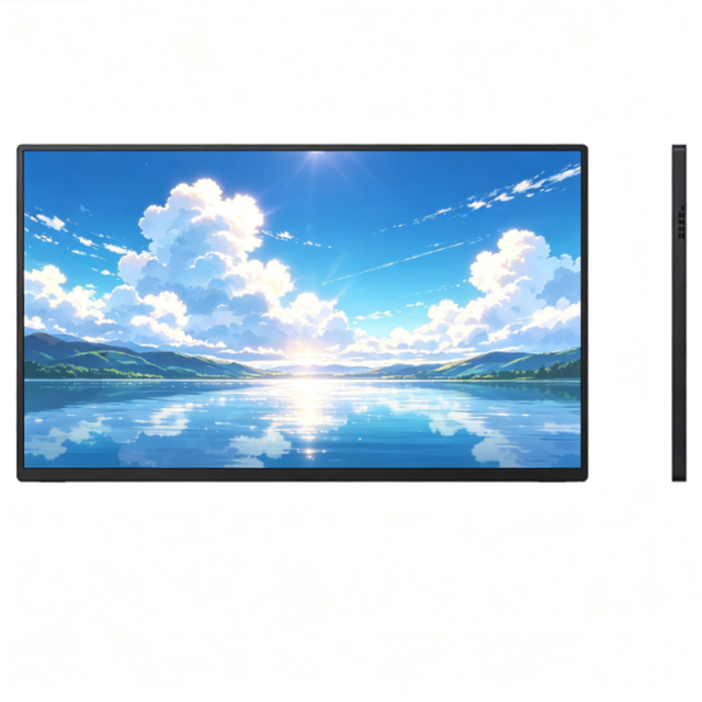 New Special Design 18.5" FHD Portable Monitor Plastic Frame with Built-in Kickstand Eye-Safe Mode for Classroom Digital Learning