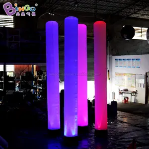 customized 4mH inflatable Lamp posts LED light balloon model for indoor decor or nightclub decoration