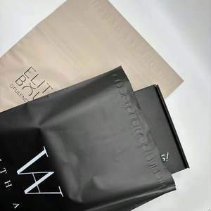 Recycle Custom LOGO Waterproof Envelopes <b>Shipping</b> Shoe Wig Matte Black Poly <b>Shipping</b> <b>Mailer</b> Reusable Nude Poly Mailing Bags - Product Image 2