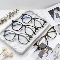 Montures de lunettes optiques carrées en titane flexible personnalisées avec logo de marque pour hommes et femmes – Style élégant