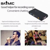 Fabrika 7.1 Ses Kartı 2.0 Ses Arabirimi Pro Müzik Cihazı 8 Kanal USB Fonksiyonlu Ses Kayıt Cihazı Harici 2 Mikrofon Girişleri