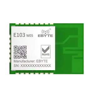 E103-W05 W600 2.4GHz IEEE802.11n 100mW 100m Range AT Command PCB Antenna W600 2.4GHz 20dBm modulo Wifi