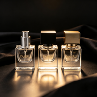 Mini flacon de parfum vide en verre de 15 ml, rechargeable, atomiseur de parfum de voyage, conteneur de parfum portable pour cosmétiques