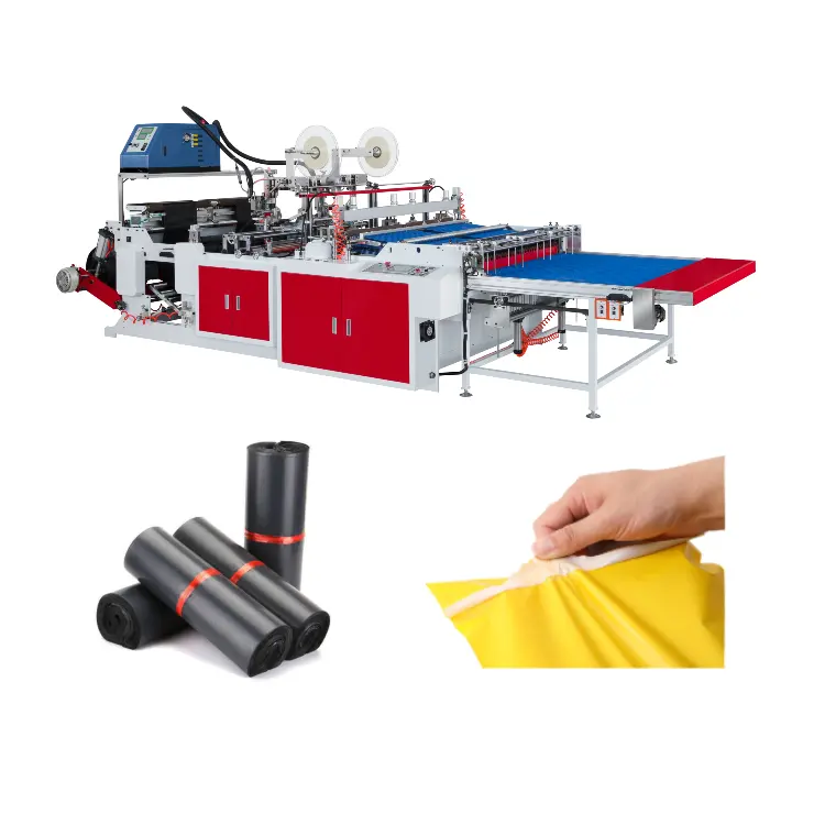 High Speed Automatic mailer bag cutting machine Envelope Cushion Biodegradable Protective Wrapping Courier Bag Making Machine