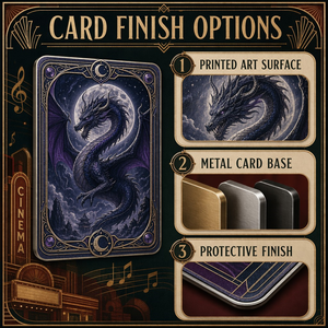 การ์ดสะสมโลหะพรีเมียม <span class=keywords><strong>Moonshadow</strong></span> Dragon Realm - งานศิลปะแฟนตาซีสีดำสุดประณีตพร้อมโครงสร้าง 3 ชั้นและบรรจุภัณฑ์สุดหรู - Product Image 6