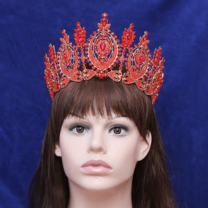 Corona di Alta Qualità con Grandi Gemme, Pettine a Corona per Principesse e Regine, Tiara Nuziale per Donne - Product Image 4