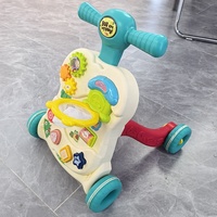 AJB Poussette d'Activité Éducative Déambulateur Bébé en Plastique Meilleure Vente, Jouet à Pousser pour Tout-Petits Unisexe, Capacité de Charge 20KG