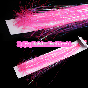 Wholesale Corrugated <strong>Gliss</strong> Strands Saltwater Fishing Jig Hook Synthetic Fly Tying Material Flash Tinsel for Fishing Fly - Product Image 5