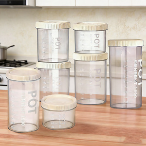 Airtight plastic <b>containers</b> for storing grains, cereals, dry goods, <b>snacks</b>, and tea. - Product Image 1