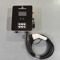 IEC 62196 3 Phase 32A 1 Phase 7kW Wallbox Type2 Connecteur 22kW Station de charge Courant réglable 16a Home EV Chargeur