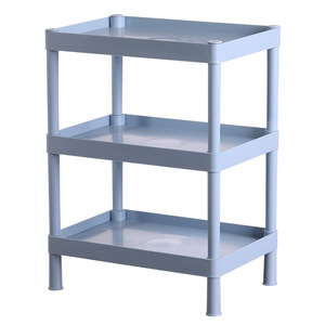 <b>Desktop</b> Three Tier Shelf Large Capacity Storage Organizer For Office And Cosmetic Items <b>Standing</b> Type Rectangle PP Material - Product Image 5