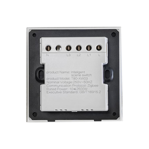 Larkkey Factory Direct Sale Luxury Design Zigbee Tuya Smart Home PC DIY Letter LED Display Smart Switch with Push <strong>Buttons</strong> - Product Image 3