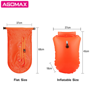Logotipo personalizado ligero portátil inflable seguro nadar flotar boya nadar bolsa seca - Product Image 5