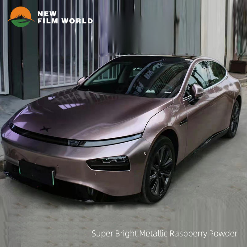 Polvo metálico brillante estupendo de la frambuesa