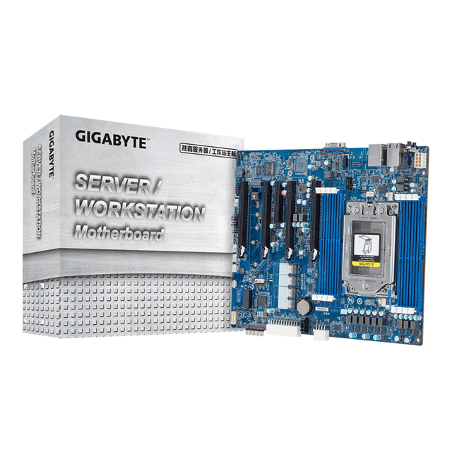 Original New Gigabyte MZ01-CE1 Server Board with DDR4 Memory ATX Form Factor 128 GB RAM Capacity