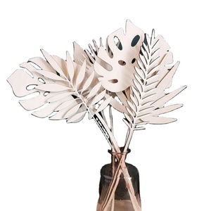 Foglie <span class=keywords><strong>di</strong></span> legno tropicali tagliate al Laser per la decorazione della scuola materna della casa Boho - Product Image 1