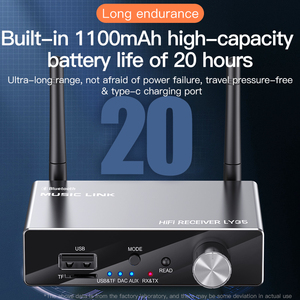 HG Bluetooth Transmisor Receptor 3,5mm DAC <span class=keywords><strong>Convertidor</strong></span> <span class=keywords><strong>de</strong></span> adaptador <span class=keywords><strong>de</strong></span> <span class=keywords><strong>audio</strong></span> inalámbrico para la mayorí<span class=keywords><strong>a</strong></span> <span class=keywords><strong>de</strong></span> los teléfonos inteligentes y tabletas - Product Image 5