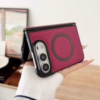 Étui de téléphone pliable en cuir de haute qualité pour iPhone Duo, résistant aux chocs, luxueux, magnétique, accessoires pour téléphone en PU pour iPhone 18 Duo