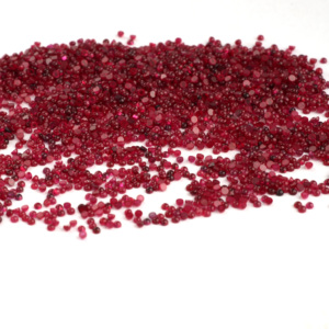 Pierre précieuse rouge de haute qualité, forme cabochon plate ronde, rubis naturel de 1,5 mm pour la fabrication de bijoux - Product Image 2
