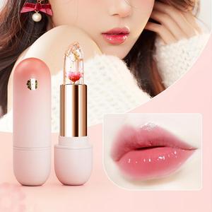 Tinte Labial Personalizado que Cambia de Color con la Temperatura, Brillo Labial Transparente con Pétalos, Hidratante, de Larga Duración, Resistente al Agua, Venta al Por Mayor OEM - Product Image 4