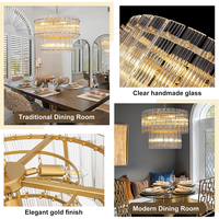 Lustre cylindrique en verre de luxe, éclairage élégant pour salon, hall d'hôtel ou escalier, lustre moderne pour entrée