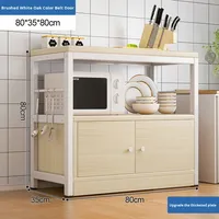 Étagère de rangement de cuisine multi-niveaux sur pied, armoire multifonctionnelle pour la maison, buffet