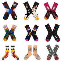 Chaussettes épaisses et confortables à motif artistique SHANXIN pour femmes