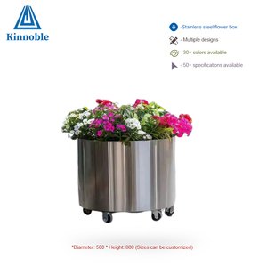 Trong Nhà Ngoài Trời Làm Vườn Chống Gỉ Bền Hình Chữ Nhật Lớn Thép Không Gỉ Flower Planter Hộp - Product Image 5