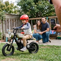 Mimbob Mini Moto Électrique Tout-Terrain pour Enfants 150W 14.4V/4Ah Batterie Vitesse 15km/h Charge 40kg Pente Maximale 8 Degrés Chinois