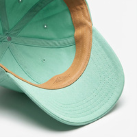 Casquette de baseball ajustable bicolore vert menthe et bleu marine avec broderie 3D et logo lettre SUMMER, personnalisable OEM ODM pour sports de plein air