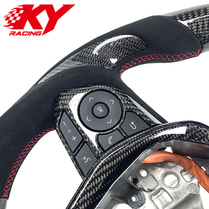 Customized carbon fiber leather LED RPM sports racing style steering <b>wheel</b> for Toyota Camry Corolla Avalon RAV4 EZ 2018-2024 - Product Image 2