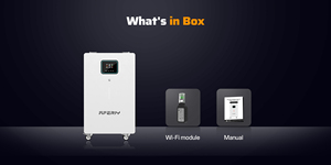 กล่องแบตเตอรี่ลิเธียม BMS 6.2 กิโลวัตต์/5 กิโลวัตต์ชั่วโมง สำหรับใช้ในบ้าน ยี่ห้อ EU Stock พร้อมล้อเลื่อนอเนกประสงค์ สถานีพลังงานสำรองแบบพกพา ระบบกักเก็บพลังงานแสงอาทิตย์ - Product Image 6