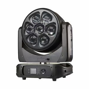 Profissional 7x60W CTO RGBW 4in1 LED Disco Strobe Stage Lights Bee Eye Moving Head Light Wash Beam <span class=keywords><strong>Zoom</strong></span> Efeito Anel para DJ Bar - Product Image 1