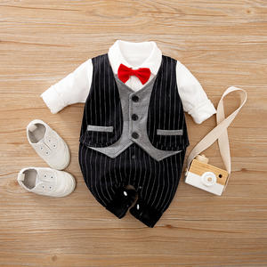 Mono para Bebé Recién Nacido al por Mayor, Estilo Caballero para Otoño/Primavera, Ropa de Moda para Bebés, Mono para Niños - Product Image 2