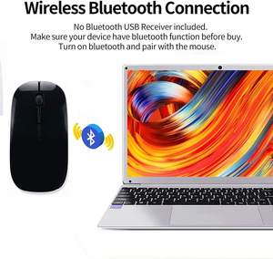 Souris sans fil de voyage ABS Office 1600 Dpi, mini souris à piles Aaa, souris sans fil Bluetooth pour téléphone, pas cher - Product Image 2
