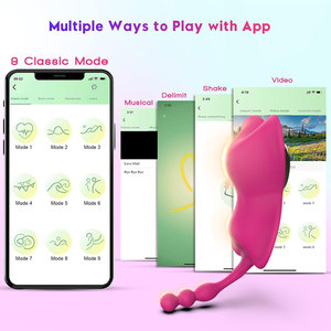 Nuovo Vibratore Indossabile a Farfalla Certificato CE UKCA 2026, Doppia Stimolazione, Ricaricabile, in Silicone per il <span class=keywords><strong>Piacere</strong></span> Intimo Femminile - Product Image 5