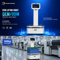Robot de levage autonome EF80 300KG avec laser SLAM pour le transport de matériaux entre étages en entrepôt, précision de 5 cm, 24/7