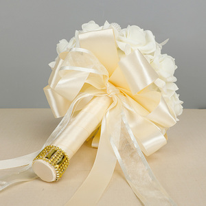 ช่อดอกไม้สุดหรูสำหรับเจ้าสาวช่อดอกไม้ริบบิ้นสำหรับงานแต่งงานเกาหลี - Product Image 4