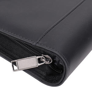 <span class=keywords><strong>Carpeta</strong></span> de bolsa de archivo <span class=keywords><strong>tipo</strong></span> cremallera multifuncional A4 Clip de documento de administrador de cuero <span class=keywords><strong>Carpeta</strong></span> de documentos de encuadernación de hojas sueltas de tres agujeros - Product Image 5