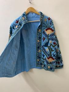 Veste brodée à la main en coton TNT Suzani, veste bohème d'hiver, veste brodée à la main pour femmes, cadeau - Product Image 2