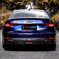 TAKD Nouveau diffuseur arrière à visser en fibre de carbone 3K sergé noir carbone pour Audi S4 A4 B9 2019
