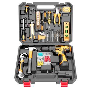 Ensemble d'outils électriques sans fil avec pioche, faucille, clés dynamométriques - Boîte à outils en plastique, batterie lithium-ion - Product Image 5
