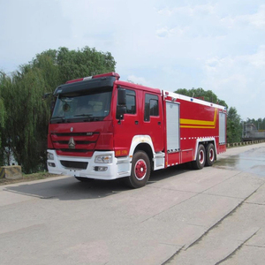 Howo Isuzu Foton 6x4 Fire Ladder Truck Foam Water Sprinkler Diesel Fuel Tanker New >10000L Tank <b>25m</b> Reach Fire Fighting Rescue - Product Image 1