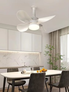Ventilateur de plafond intérieur à 4 pales, design minimaliste en acrylique, 6 vitesses réglables, moteur DC silencieux <30dB avec contrôle par application et fonction minuterie - Product Image 2