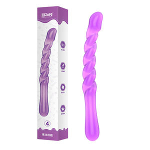 Purple Jelly bâton de perle anale TPR plug anal couple amusant plug anal masseur de perles - Product Image 4