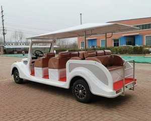 HKBG 2025 Nuevo Estilo Carro de Golf de Lujo de 8 Plazas para Turismo y Playa, Clásico Vintage con Batería de Plomo-Ácido, Faros LED, 50-70km - Product Image 6
