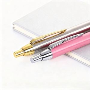 Promotional Luxury Metal Ballpoint <b>Pen</b> Custom Logo Slim Signature Design Personalized Engraving Custom Brand Black/Red/Blue Ink - Product Image 2