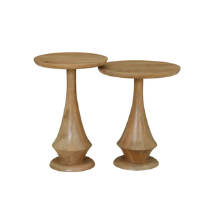 Elegante mesa auxiliar decorativa de madera maciza para sala de estar, mueble duradero de madera natural para esquina de sofá. - Product Image 3